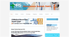 Desktop Screenshot of manajemenrumahsakit.net